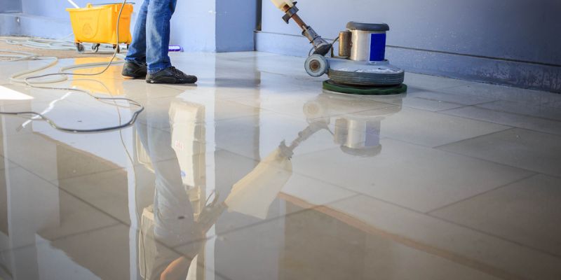 4. Hard-Surface Floor Maintenance (Strip, Wax & Buff)<br />